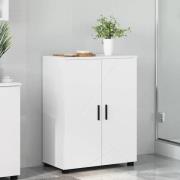 vidaXL Badrumsskåp med hylla Vit 60 x 35 x 80 cm Konstruerat trä