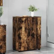 vidaXL Badrumsskåp Rökfärgad ek 60 x 35 x 80 cm Konstruerat trä