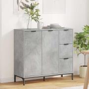 vidaXL Sideboard med låda Betonggrå 89,5 x 33 x 82 cm Konstruerat trä