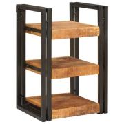 vidaXL Sängbord Brun och svart 38 x 33 x 58 cm Massivt mangoträ