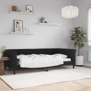 vidaXL Dagbädd svart 100x200 cm sammet