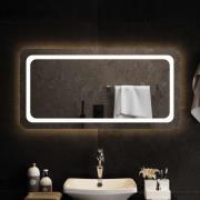 vidaXL Badrumsspegel LED 100x50 cm