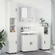 vidaXL Badrumsmöbelset 4 pcs Vit 61 x 35 x 64 cm Konstruerat trä