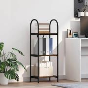 vidaXL Hyllsystem Rökfärgad ek 40 x 30 x 109 cm Konstruerat trä