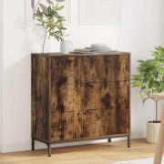 vidaXL Sideboard Rökfärgad ek 79,5 x 33 x 82 cm Konstruerat trä
