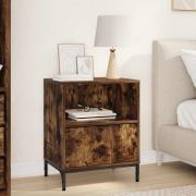 vidaXL Nattduksbord Rökfärgad ek 49 x 36 x 61 cm Konstruerat trä