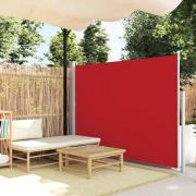 vidaXL Infällbar sidomarkis 160 x 500 cm röd