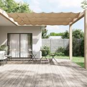 vidaXL Markis vertikal taupe 100x1200 cm oxfordtyg