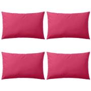 vidaXL Prydnadskuddar för trädgården 4 st 60x40 cm rosa
