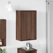 vidaXL Badrumsskåp med dörr brun ek 39 x 23.5 x 65 cm Konstruerat trä