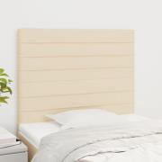 vidaXL Sänggavel creme 90x5x118/128 cm tyg