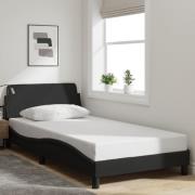 vidaXL Bed Frame "Dover" Black 100x200 cm Fabric