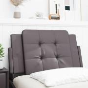 vidaXL Headboard Cushion "Zadar" Grey 90 cm Faux Leather