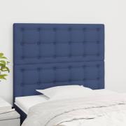 vidaXL Sänggavel blå 90x5x118/128 cm tyg