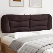 vidaXL Headboard Cushion "Hvar" Dark Brown 180 cm Fabric