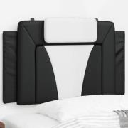 vidaXL Headboard Cushion "Viana" Black and White 80 cm Faux Leather