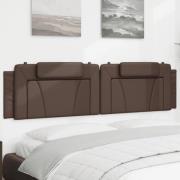 vidaXL Headboard Cushion "Viana" Brown 200 cm Faux Leather
