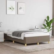 vidaXL sängram utan madrass taupe 120x190 cm tyg