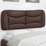 vidaXL Headboard Cushion "Hvar" Brown 120 cm Faux Leather