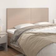 vidaXL Sänggavel Cappuccino 180x5x118/128 cm konstläder