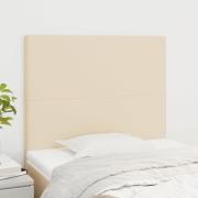 vidaXL Sänggavel creme 90x5x118/128 cm tyg