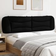vidaXL Headboard Cushion "Hvar" Black 200 cm Fabric