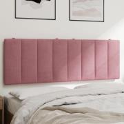 vidaXL Headboard Cushion "Hanko" Pink 120 cm Velvet