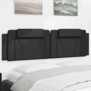 vidaXL Headboard Cushion "Viana" Black 180 cm Faux Leather