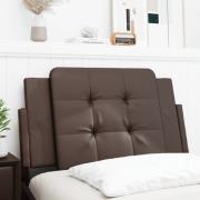 vidaXL Headboard Cushion "Zadar" Brown 90 cm Faux Leather