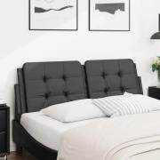 vidaXL Headboard Cushion "Zadar" Black 120 cm Faux Leather