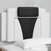 vidaXL Headboard Cushion "Viana" White and Black 80 cm Faux Leather