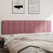 vidaXL Headboard Cushion "Hanko" Pink 200 cm Velvet