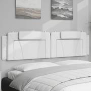 vidaXL Headboard Cushion "Viana" White 200 cm Faux Leather