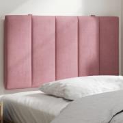 vidaXL Headboard Cushion "Hanko" Pink 90 cm Velvet
