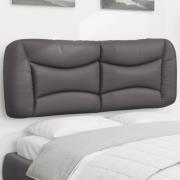 vidaXL Headboard Cushion "Hvar" Grey 140 cm Faux Leather
