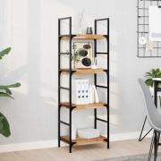 vidaXL Svävande hyllor 4 st 40x30x4 cm behandlat massivt akaciaträ