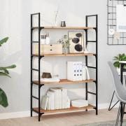 vidaXL Svävande hyllor 4 st 80x30x2 cm behandlat massivt akaciaträ