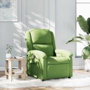 vidaXL Reclinerfåtölj ljusgrön sammet