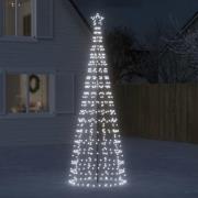 vidaXL LED julgran med spikar 570 LED kallvit 300 cm