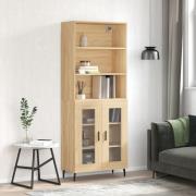 vidaXL Högskåp sonoma-ek 69,5x34x180 cm konstruerat trä