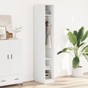 vidaXL Garderob vit 30x50x200 cm konstruerat trä
