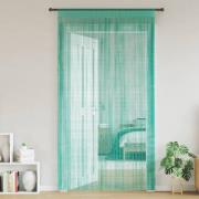 vidaXL Stränggardiner 2 st turkos 100x250 cm