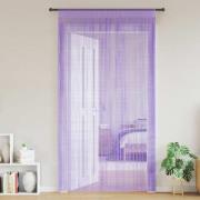 vidaXL Stränggardiner 2 st lila 100x250 cm