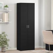 vidaXL Högskåp svart 60x35x180 cm konstruerat trä