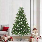 vidaXL Julgran med 300 LED-lampor med stativ Grön 210 cm PE