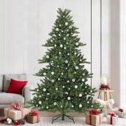 vidaXL Plast Hingad Julgran med 300 LED-lampor med stativ 240 cm PVC