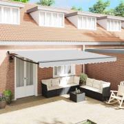 vidaXL Markis Antracit 4,5 ×3 m Metall