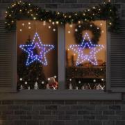vidaXL Julstjärna med 72 LED-lampor Kall Vit 51.5 x 50 x 0.65 cm Järn