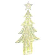 vidaXL Julgran med 240 LED-lampor Varmvit 180 cm PET