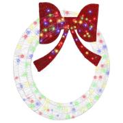 vidaXL Krans med 150 LED-lampor Flerfärgsdesign 120 cm Akryl